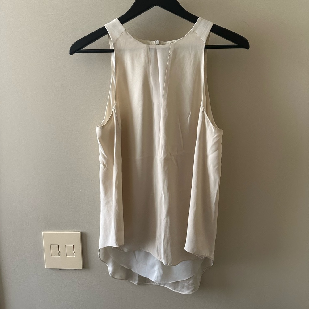 Rag & Bone Cream Sleeveless Blouse